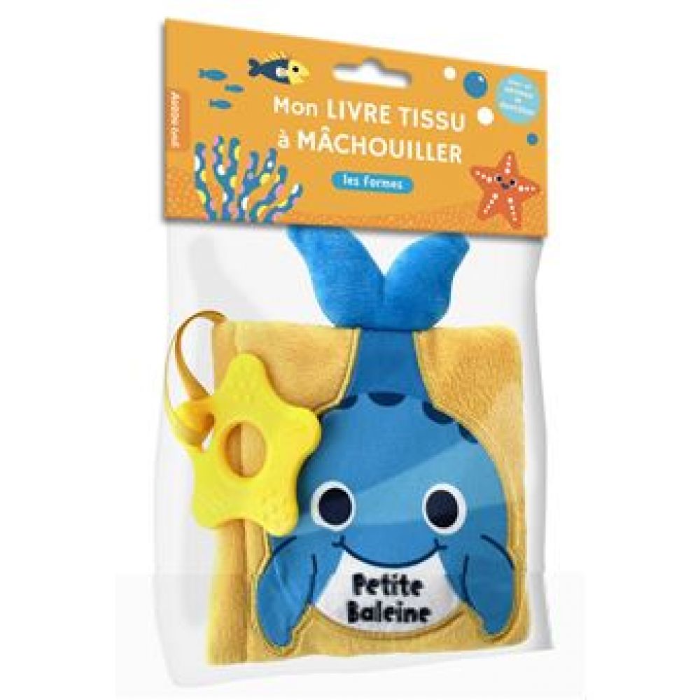 LIVRE TISSU A MACHOUILLER - PETITE BALEINE