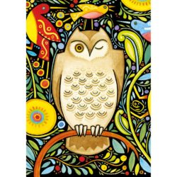 CARNET GRAND FORMAT "HIBOU"