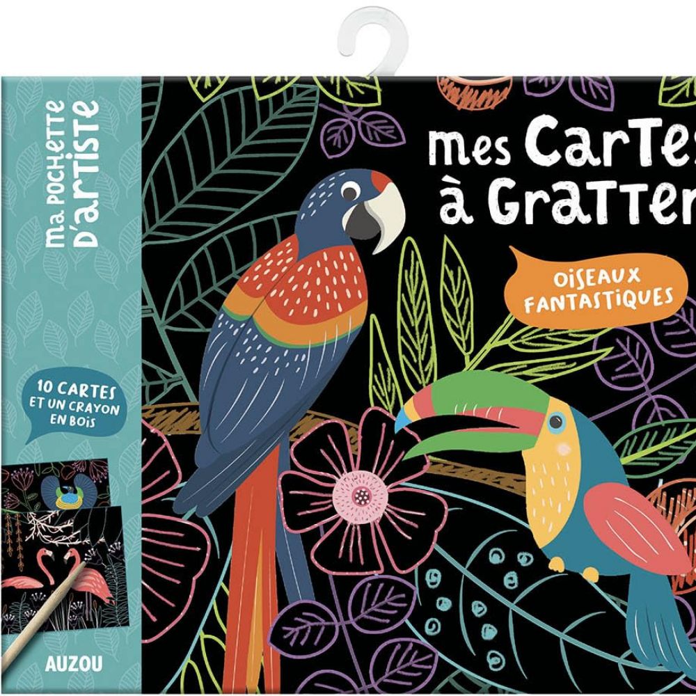 MA POCHETTE D'ARTISTE - MES CARTES A GRATTER - OISEAUX FANTASTIQUES (MEL ARMSTRONG)