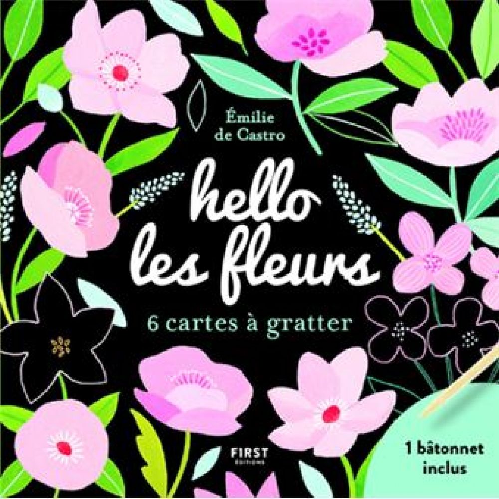 CARTES A GRATTER MINI - HELLO LES FLEURS (COLLECTIF)