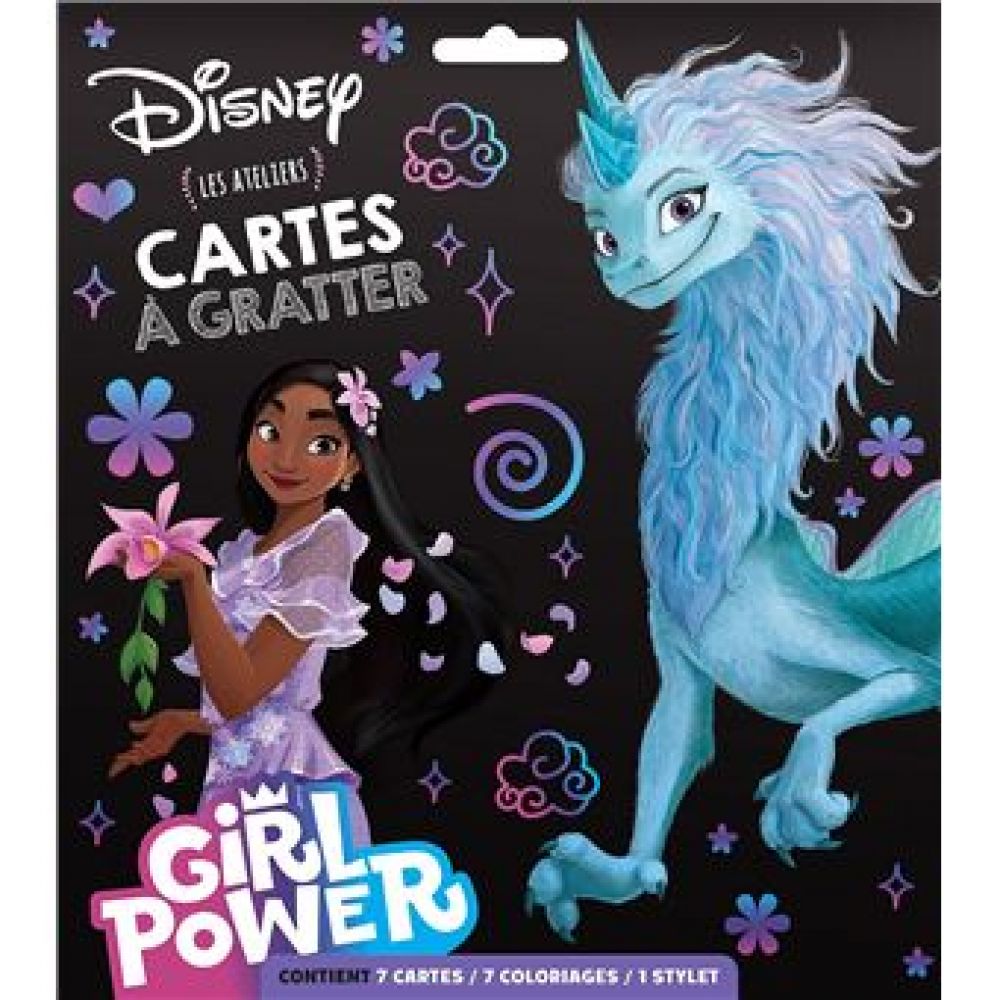 DISNEY - POCHETTE CARTES A GRATTER - SPECIAL HERO�NES ET GIRL POWER
