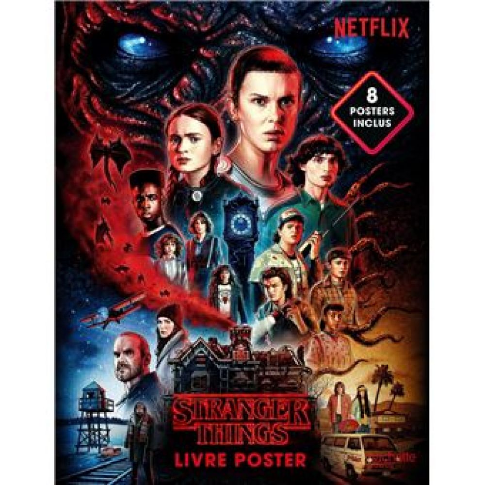 STRANGER THINGS - LIVRE POSTER (NETFLIX)