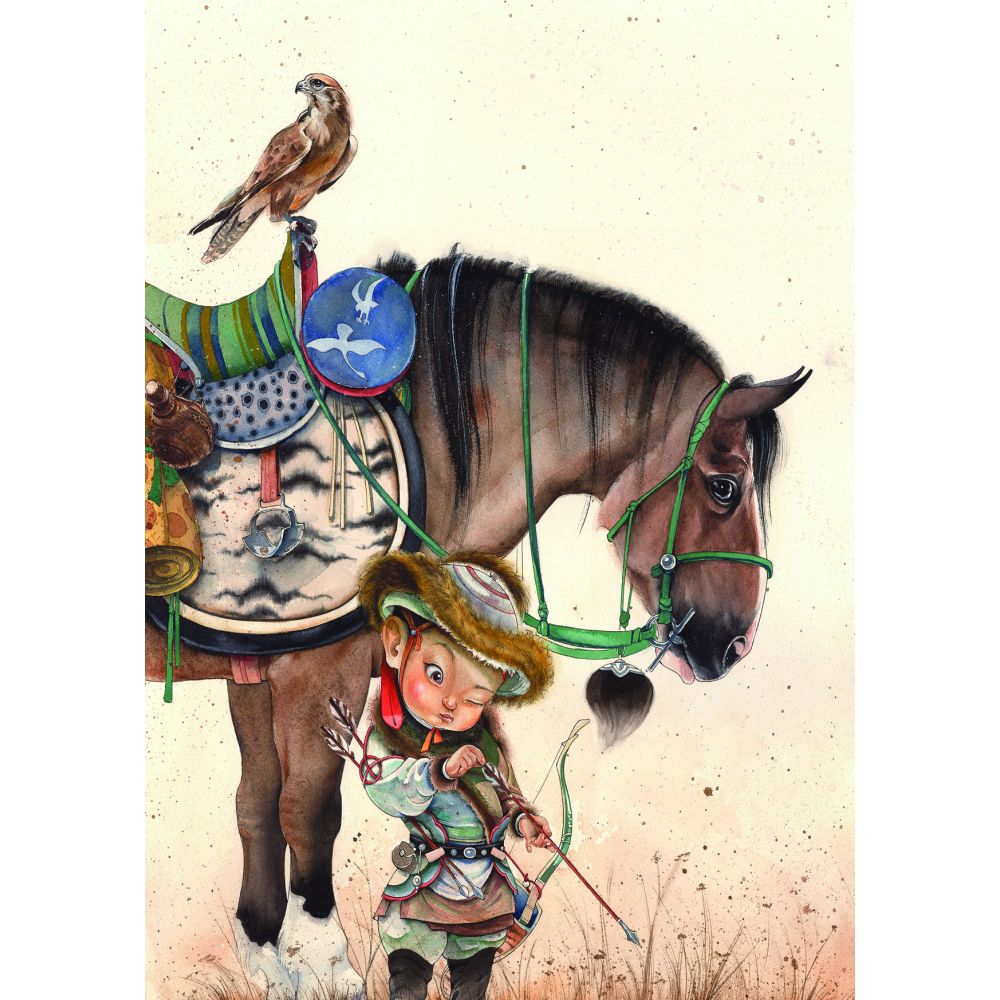 Carte Mongole " l'entraînement de Bat"