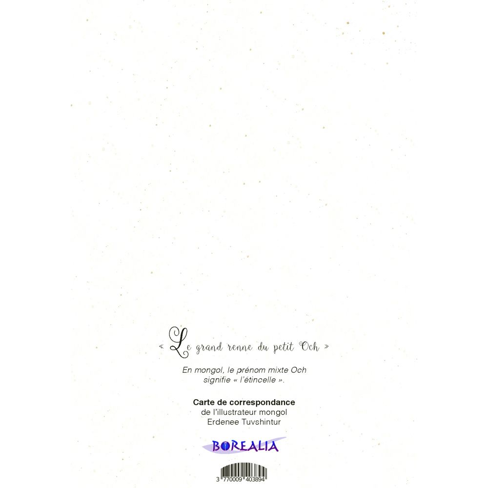 Carte Mongole " Le grand renne du petit Och" – Image 2