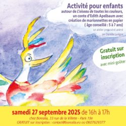 ANIMATION "CREATION DE MARIONNETTE" 27/09/25