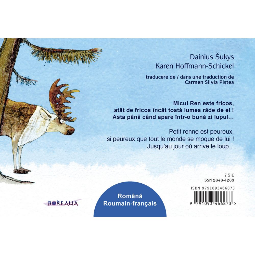 PETIT RENNE A PEUR DE TOUT BILINGUE (ROUMAIN) - KAREN HOFFMANN-SCHICKEL – Image 2