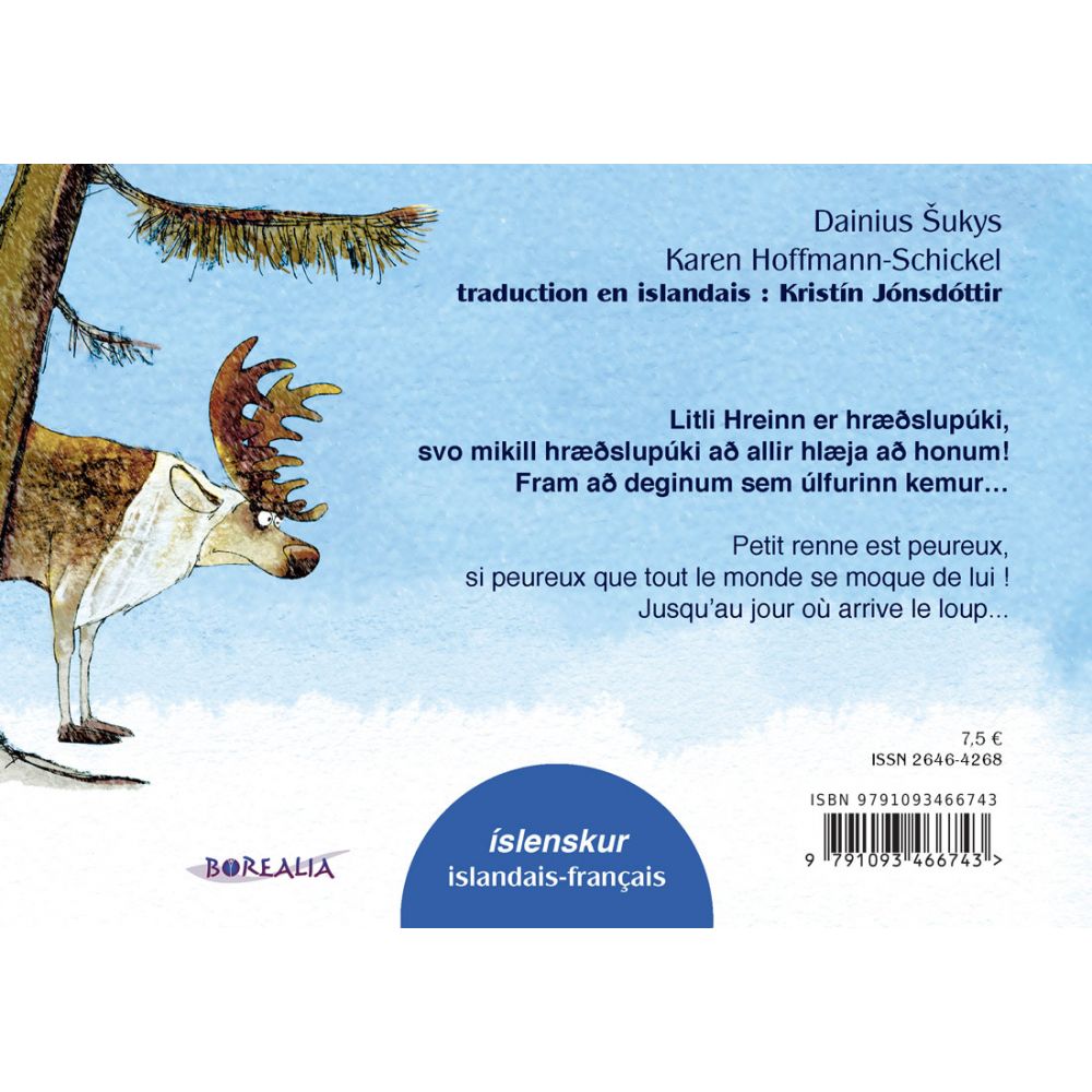 PETIT RENNE A PEUR DE TOUT BILINGUE (ISLANDAIS) - KAREN HOFFMANN-SCHICKEL – Image 2