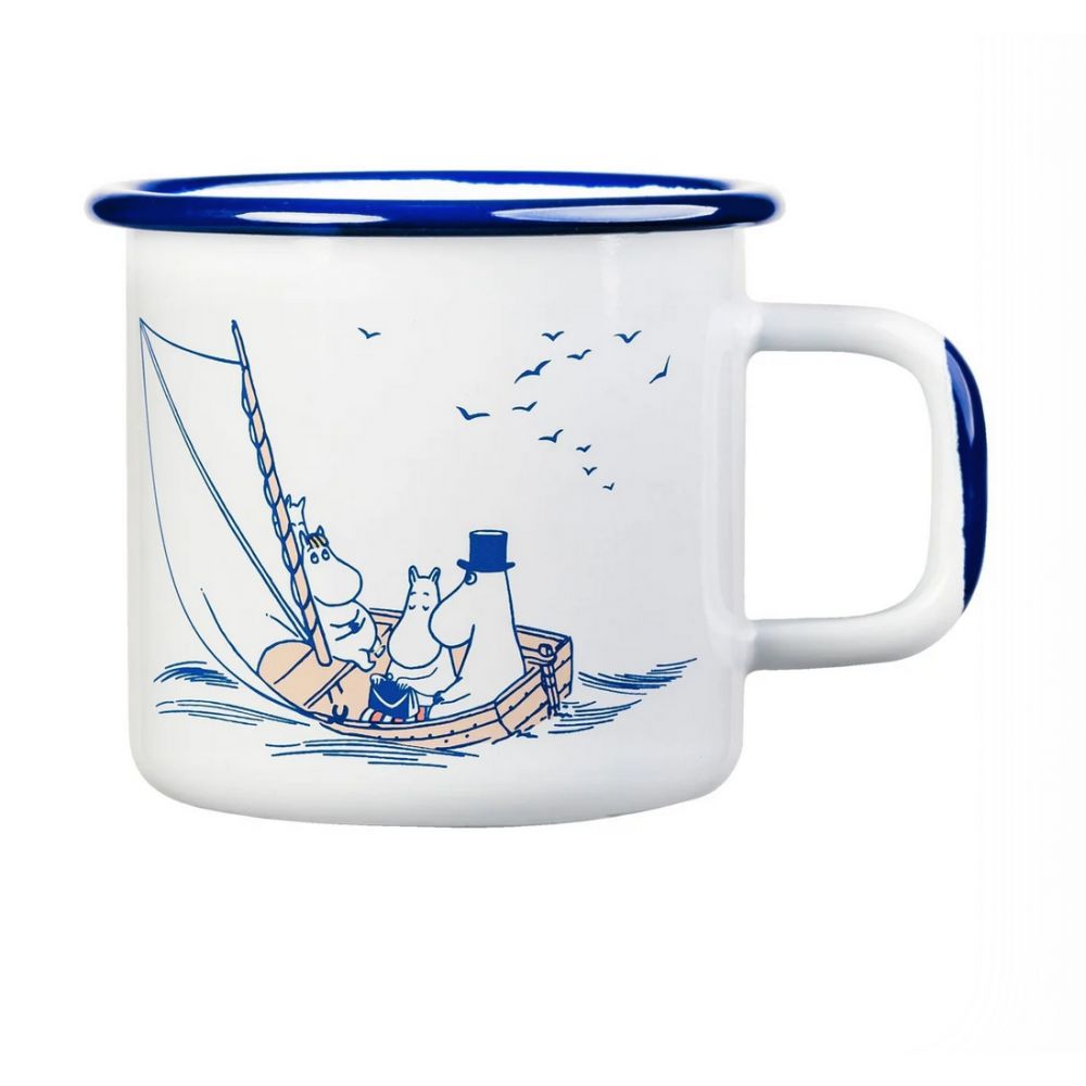 TASSE EN METAL MOOMIN A LA PECHE - 3,7 DL (FINLANDE)