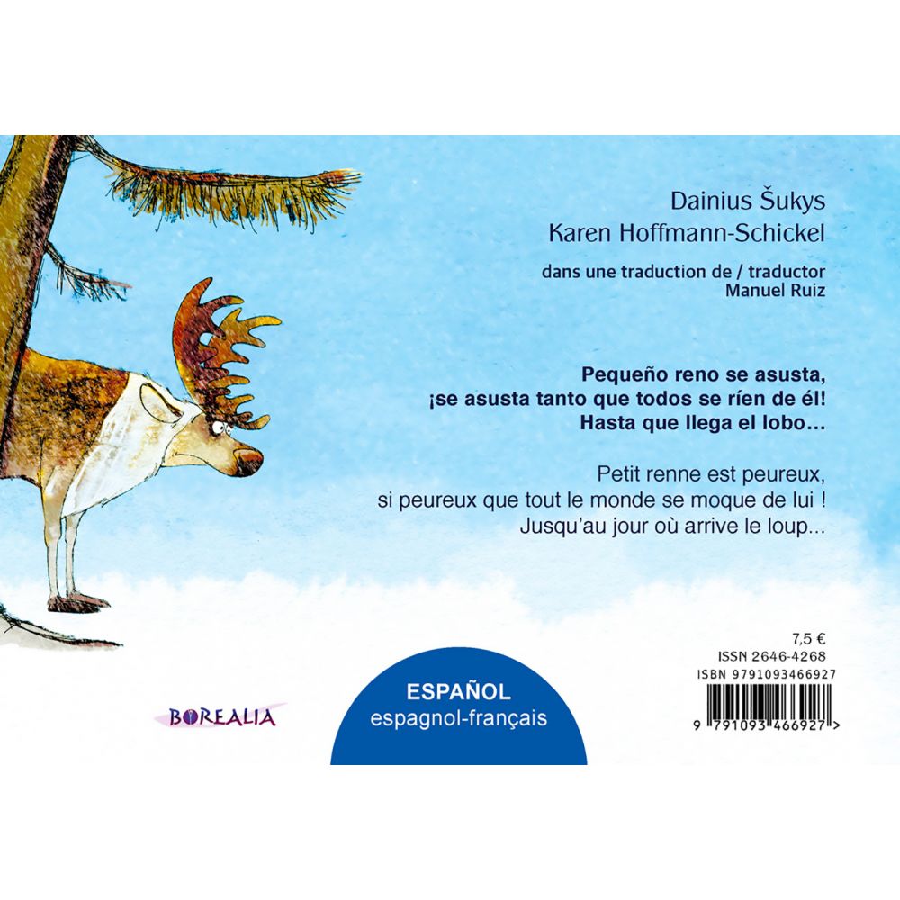 PEQUENO RENO LO TEME A TODO / PETIT RENNE A PEUR DE TOUT BILINGUE (ESPAGNOL) - KAREN HOFFMANN-SCHICKEL – Image 2