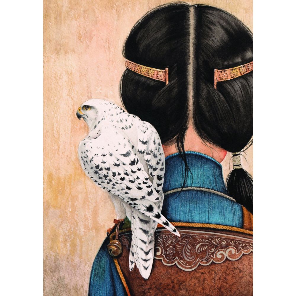 CARTE DE CORRESPONDANCE "L'ATTENTE D'OYUNCHIMEG" (Erdenee Tuvshintur)