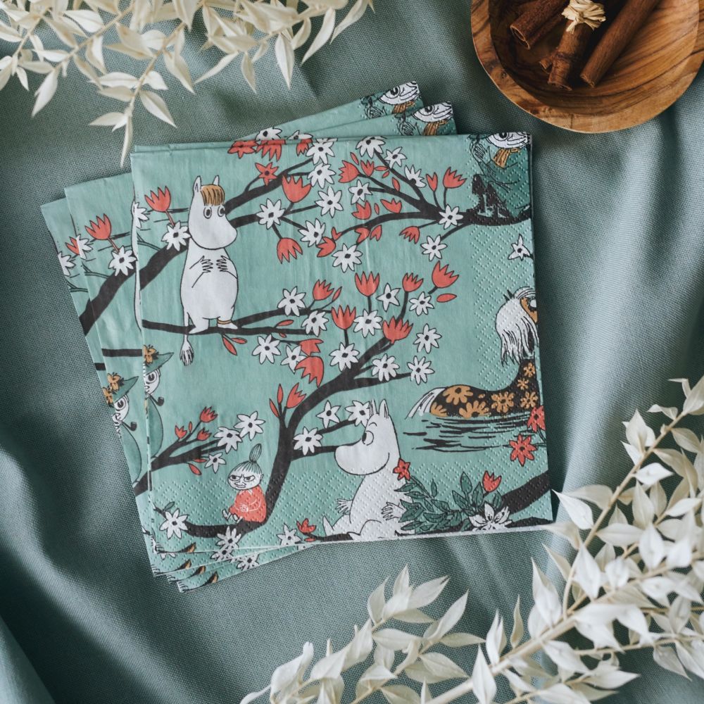 SERVIETTES MOMMIN VERTES