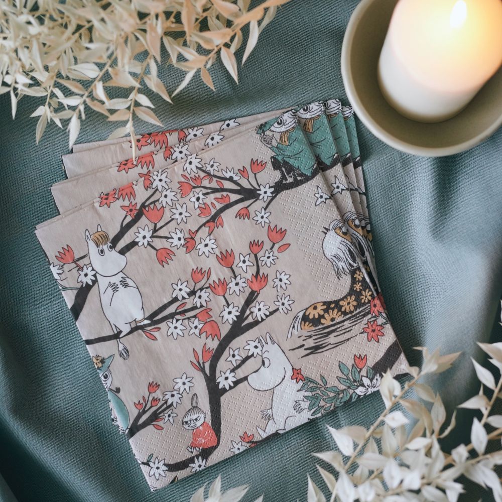 SERVIETTES MOMMIN GRISES