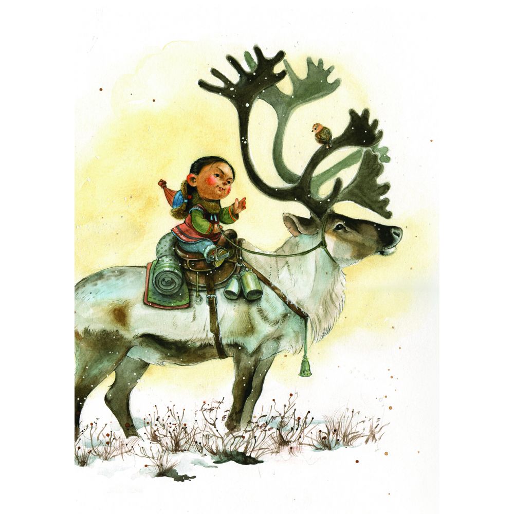 Carte Mongole " Le grand renne du petit Och"