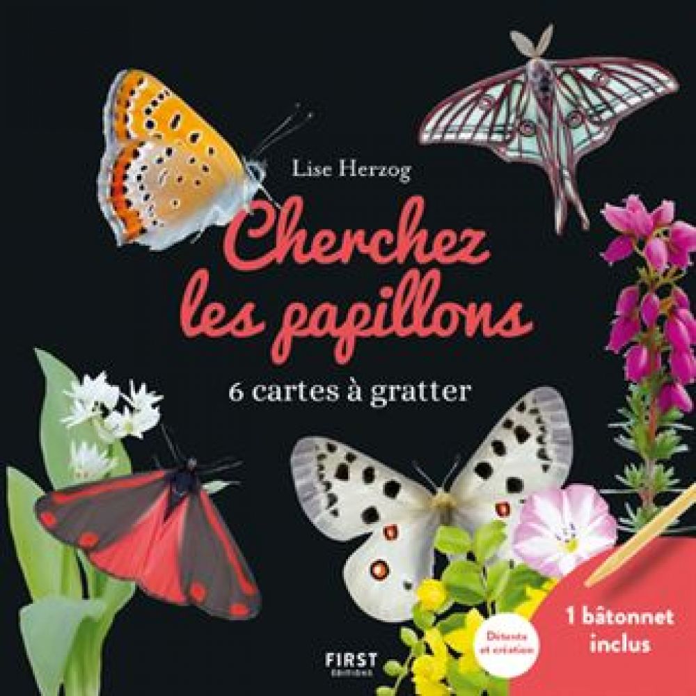 CARTES A GRATTER - CHERCHEZ LES PAPILLONS (COLLECTIF)