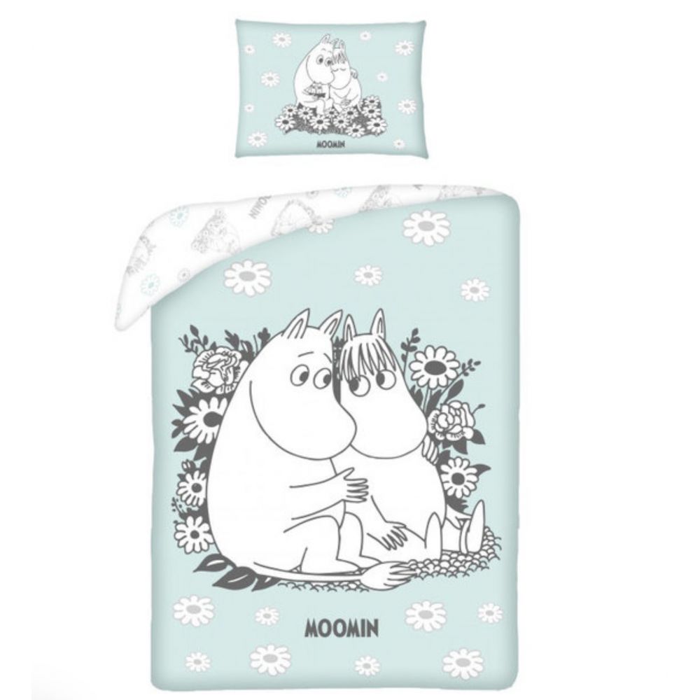 ENSEMBLE COUETTE  100X135  ET TAIE OREILLER 40X60 MOOMIN (FINLANDE)