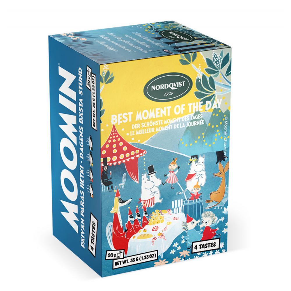 THE MOOMIN (20 SACHETS 4 SAVEURS : CERISE, CITRON, MYRTILLE, RHUBARBE)