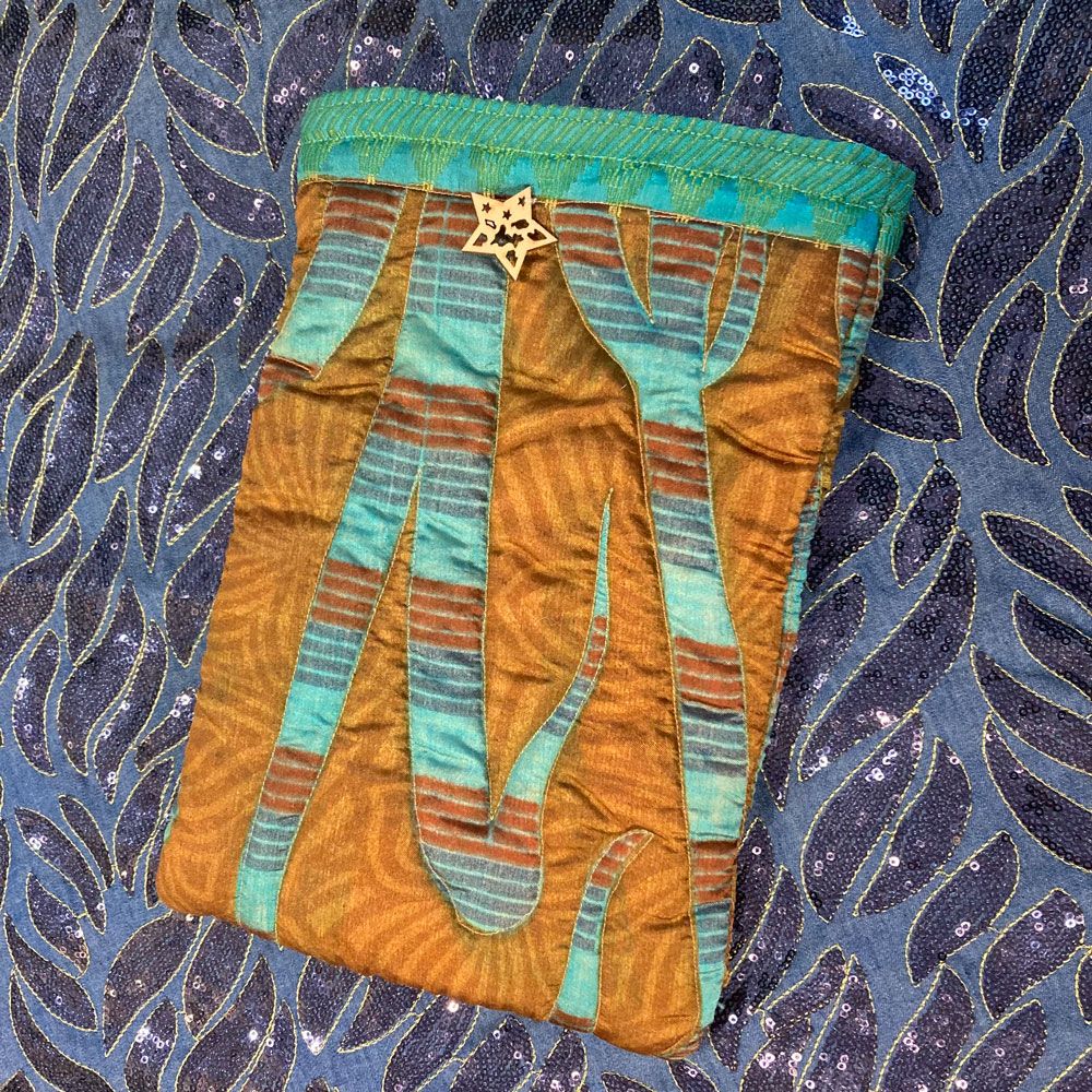 PROTEGE-LIVRES BOIS TURQUOISE