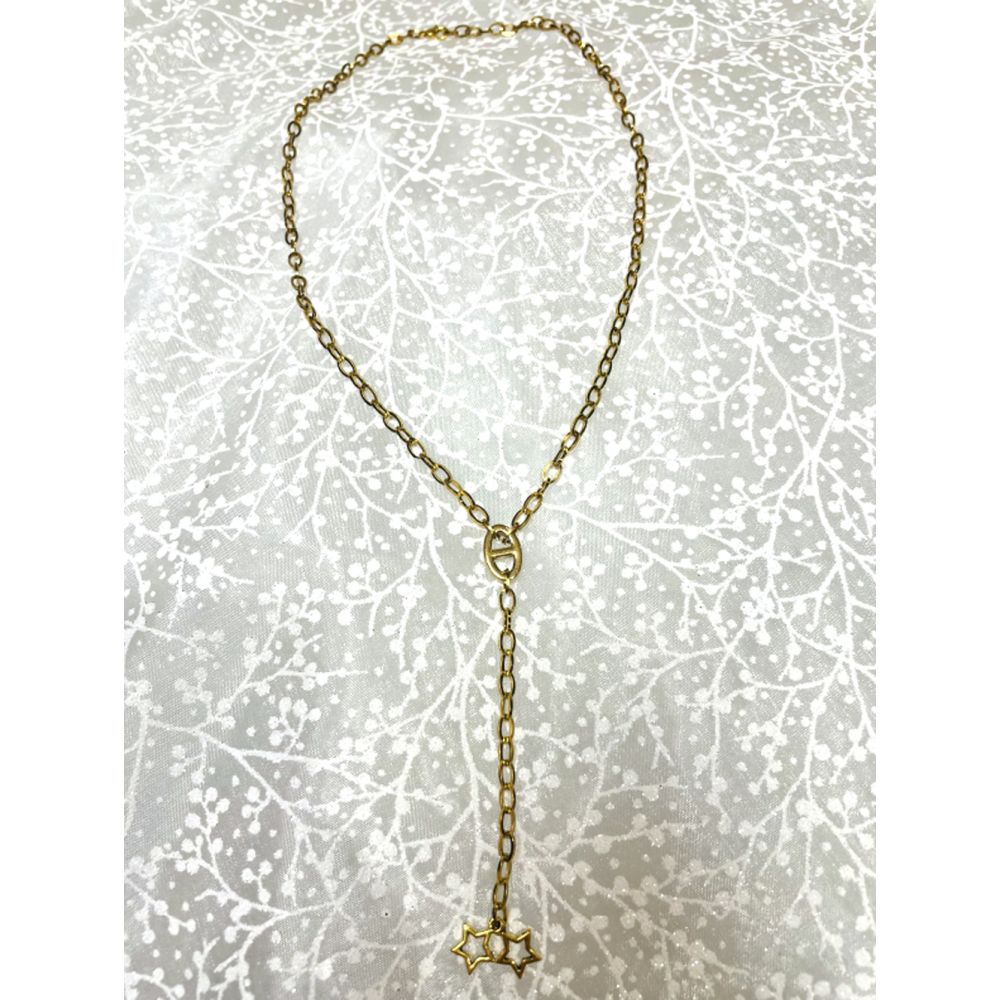 SAUTOIR ETOILE MAILLE MARINE