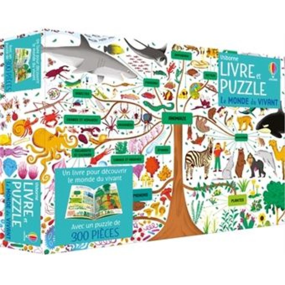 LE MONDE DU VIVANT - COFFRET LIVRE ET PUZZLE
