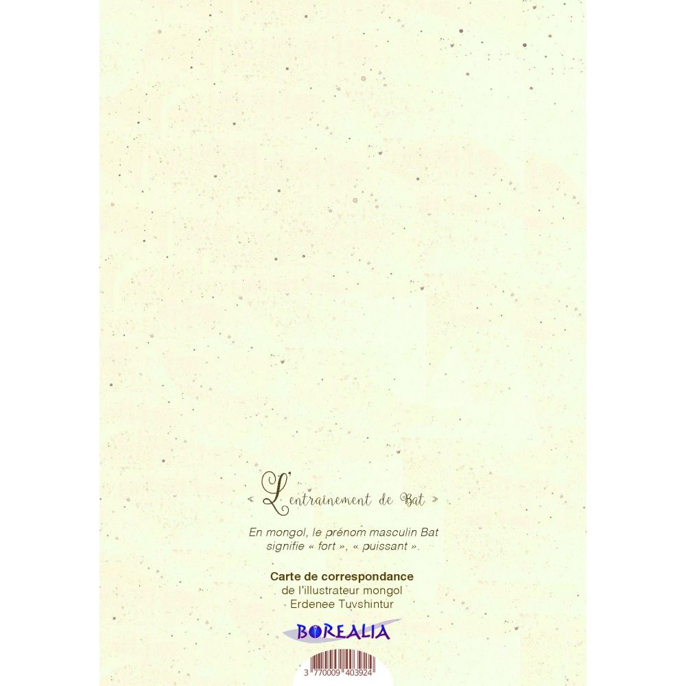 Carte Mongole " l'entraînement de Bat" – Image 2