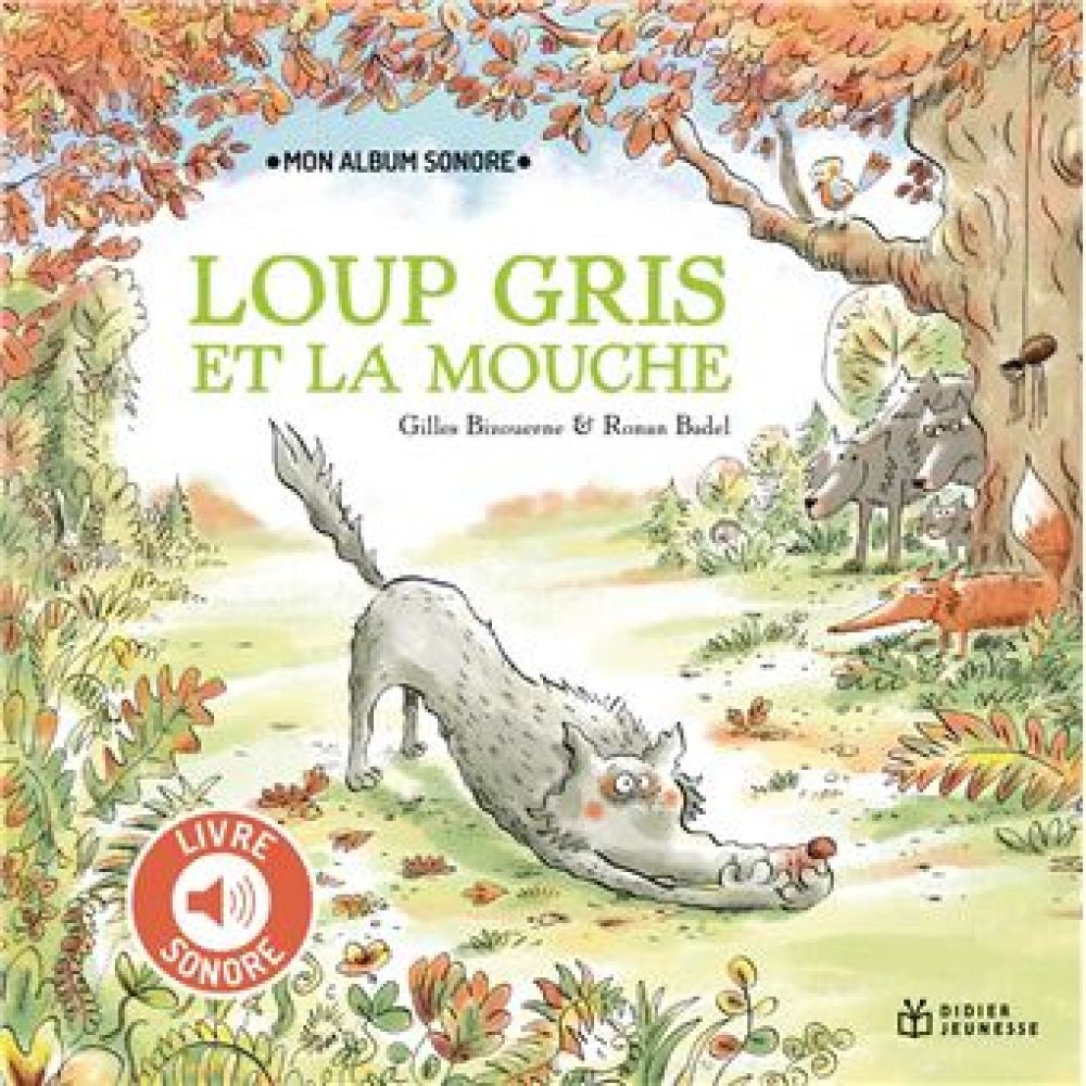 LOUP GRIS - T11 - LOUP GRIS ET LA MOUCHE - LIVRE SONORE (BIZOUERNE/BADEL)