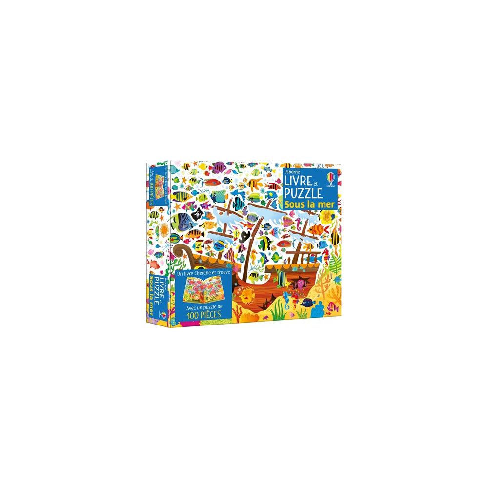 SOUS LA MER - COFFRET LIVRE ET PUZZLE - DES 5 ANS (ROBSON/LUCAS)