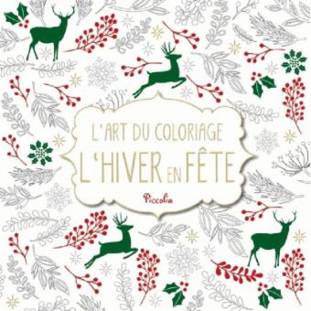 L'HIVER EN FETE - COLORIAGE