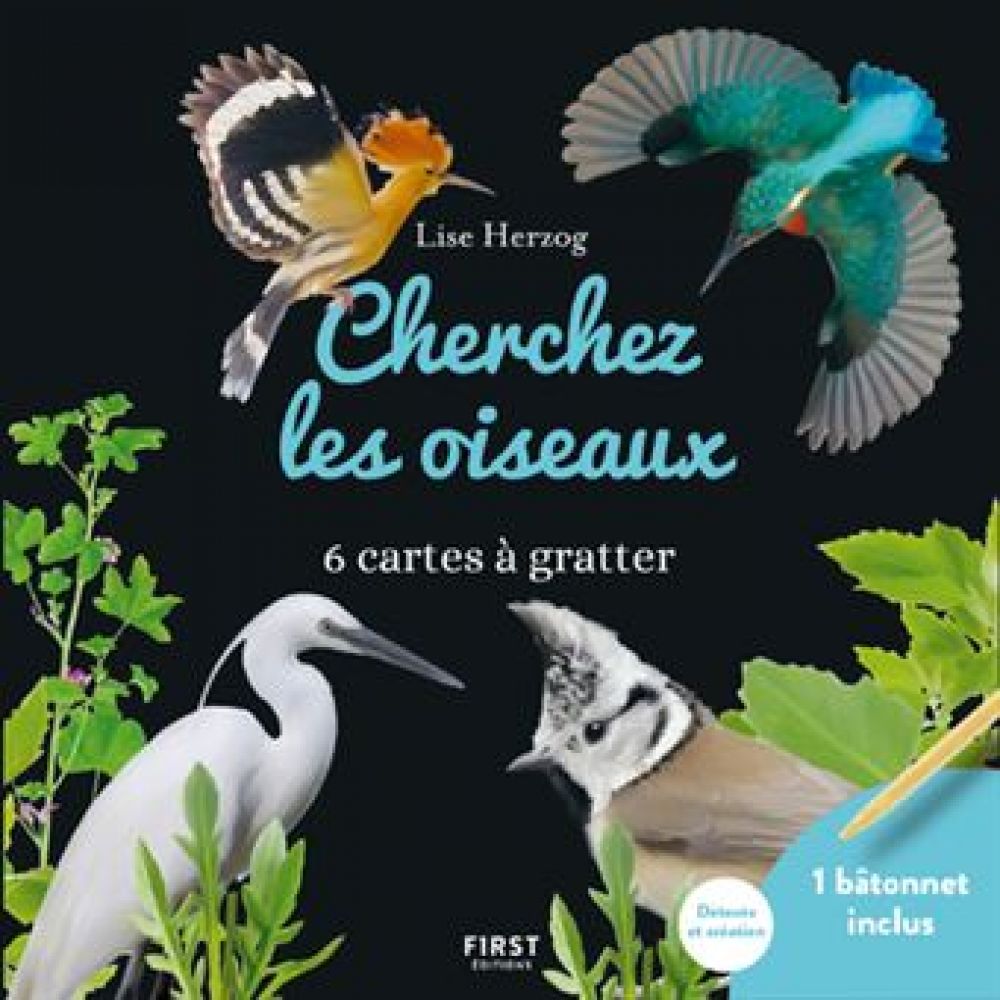 CARTES A GRATTER - CHERCHEZ LES OISEAUX (COLLECTIF)